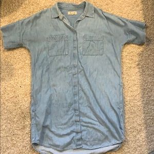 Madewell Demin Shirt Dress - Size M